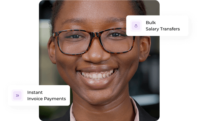 Picture showing InversePay app supports instant invoice payments and bulk salary transfers 