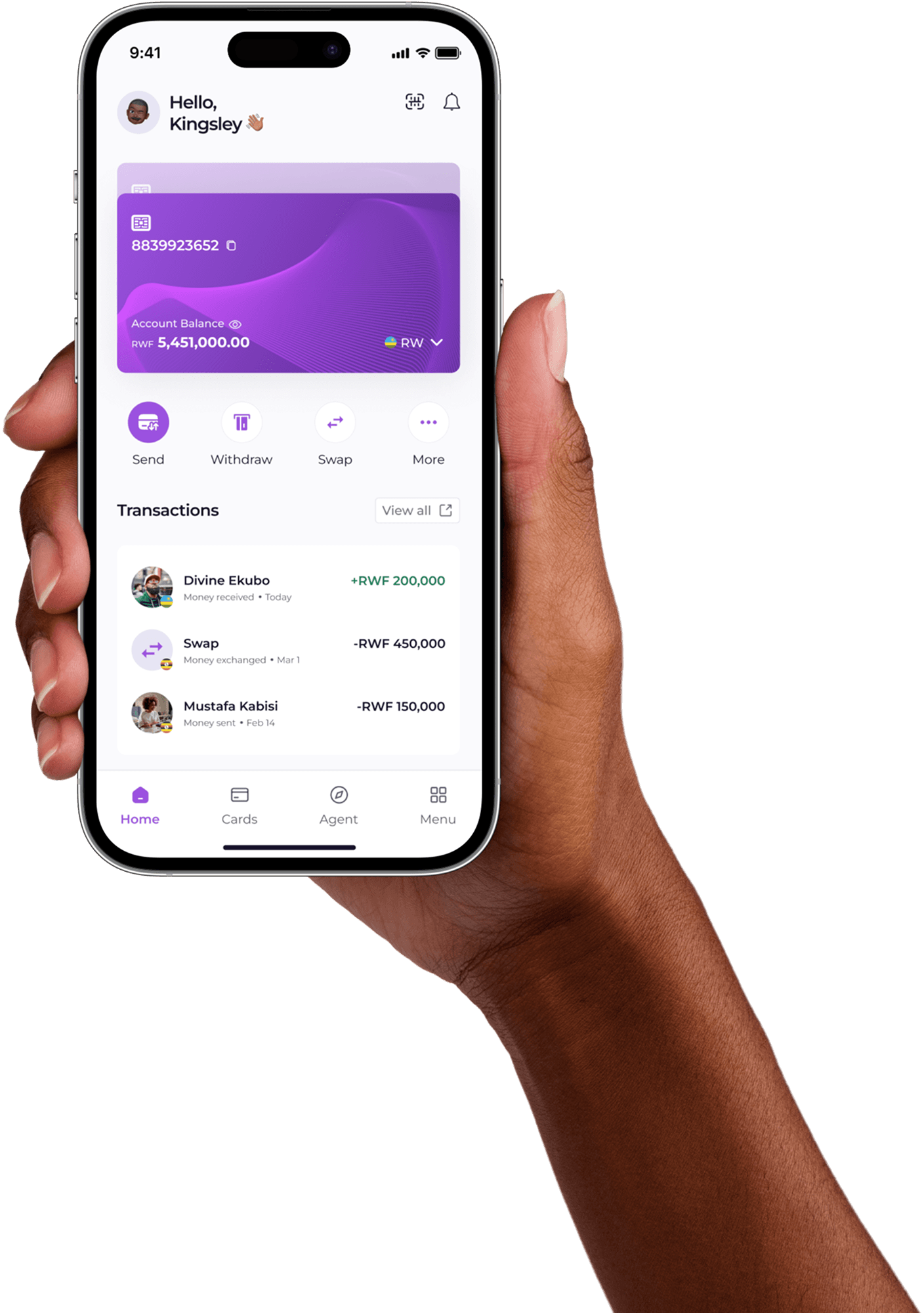 Hero Image of landing page of InversePay app